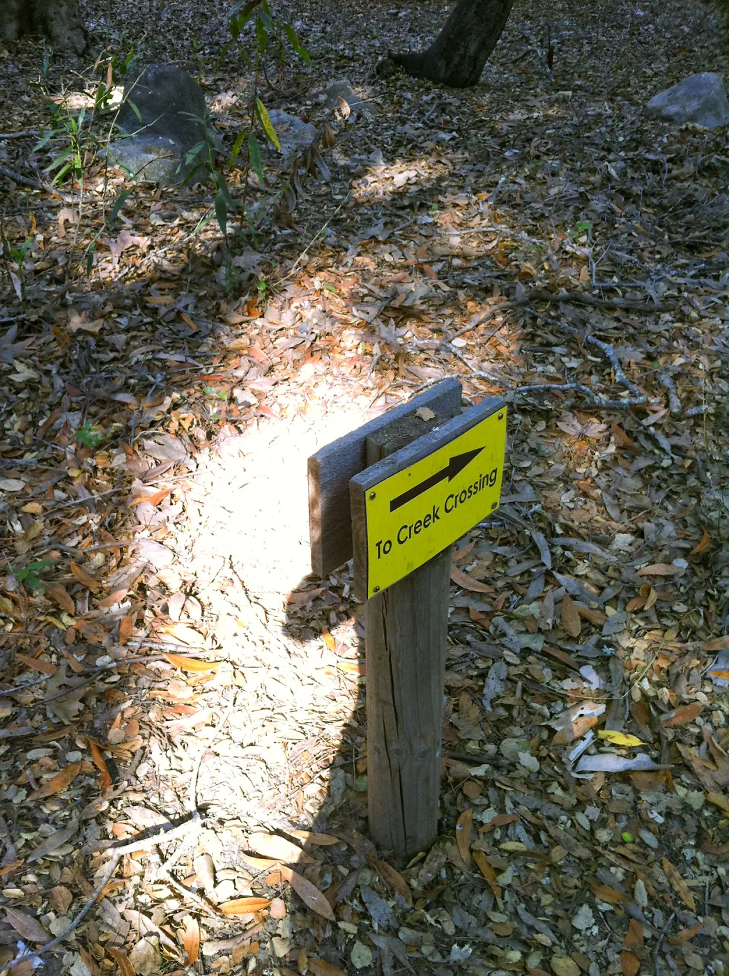 Directional signage in Canyon