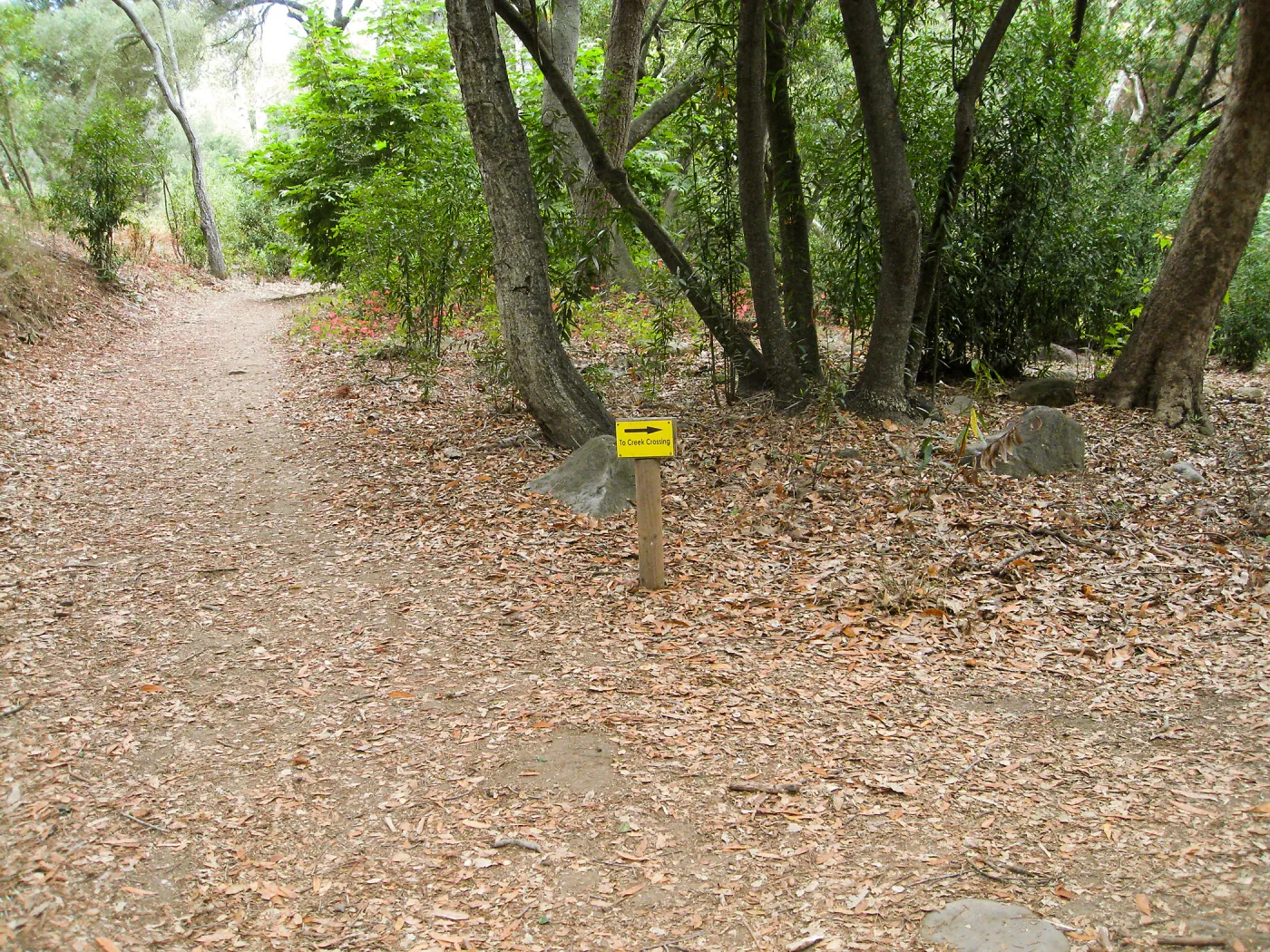 Directional signage in lower Canyon