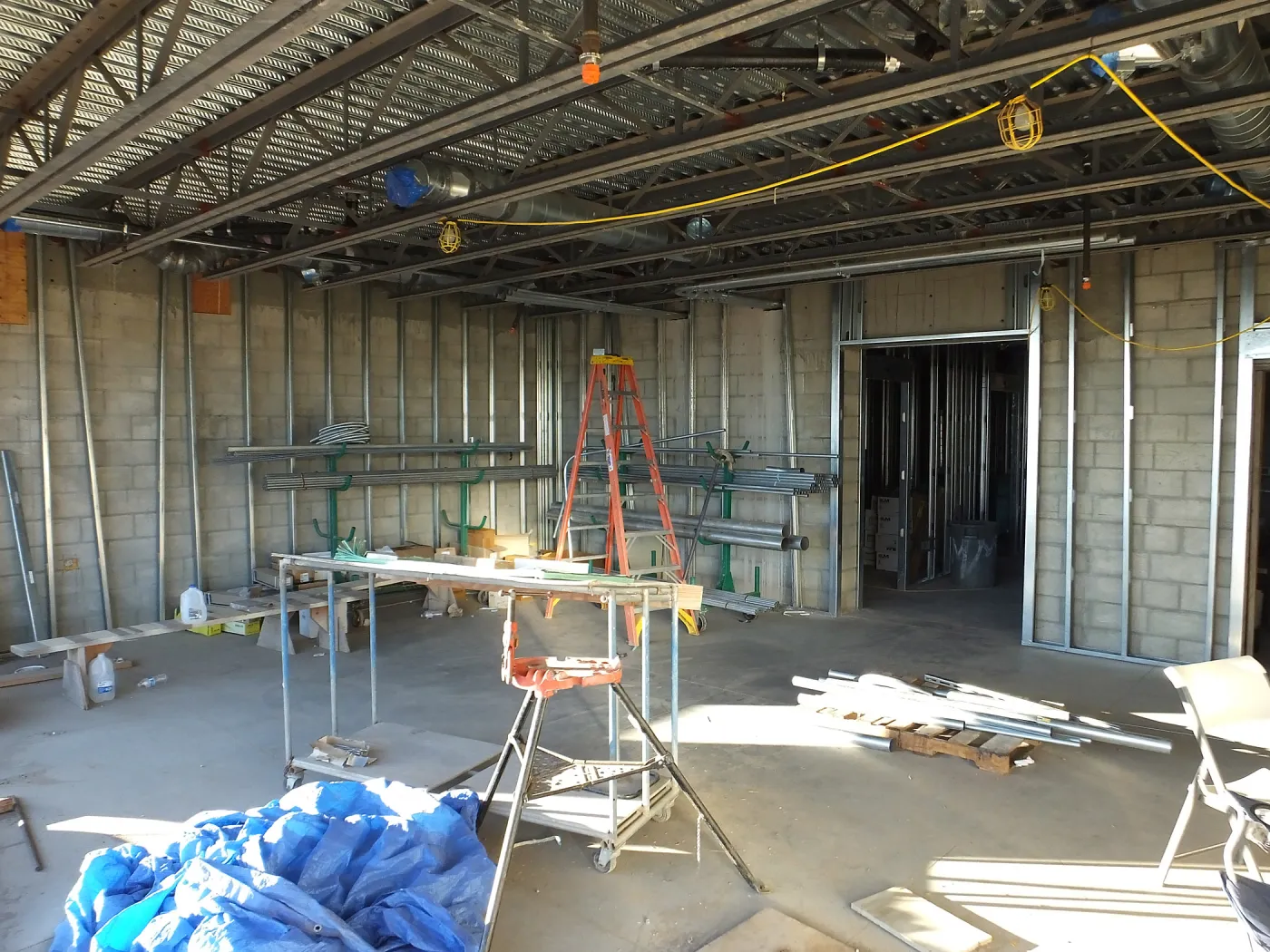 Pritzlaff Conservation Center Construction, Exhibit Room, looking northwest 