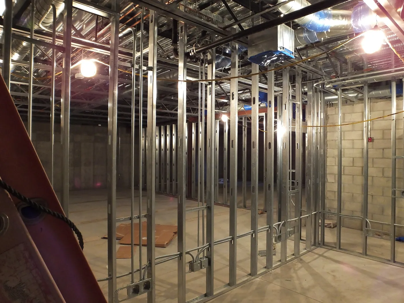 Pritzlaff Conservation Center Construction, looking northeast across Seed Bank/Herbarium area 