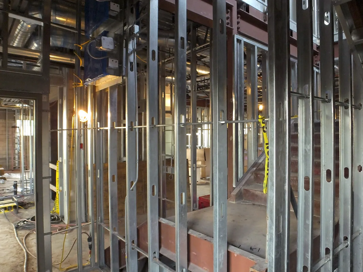 Pritzlaff Conservation Center Construction, looking northwest across Research area