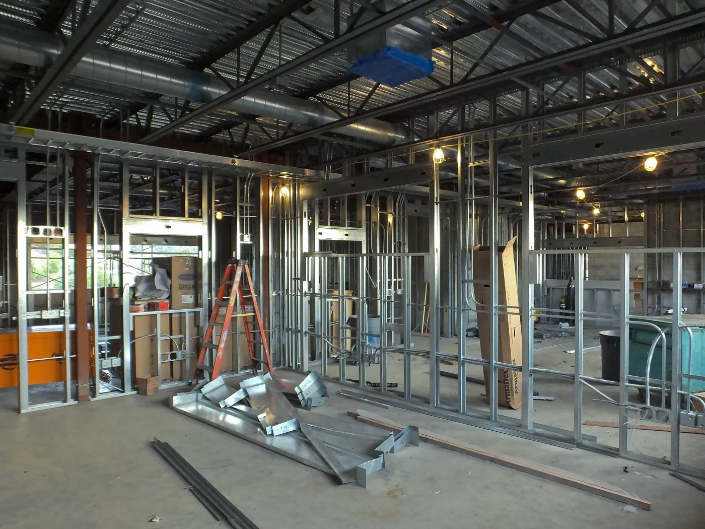 Pritzlaff Conservation Center Construction, looking southeast across wet lab area