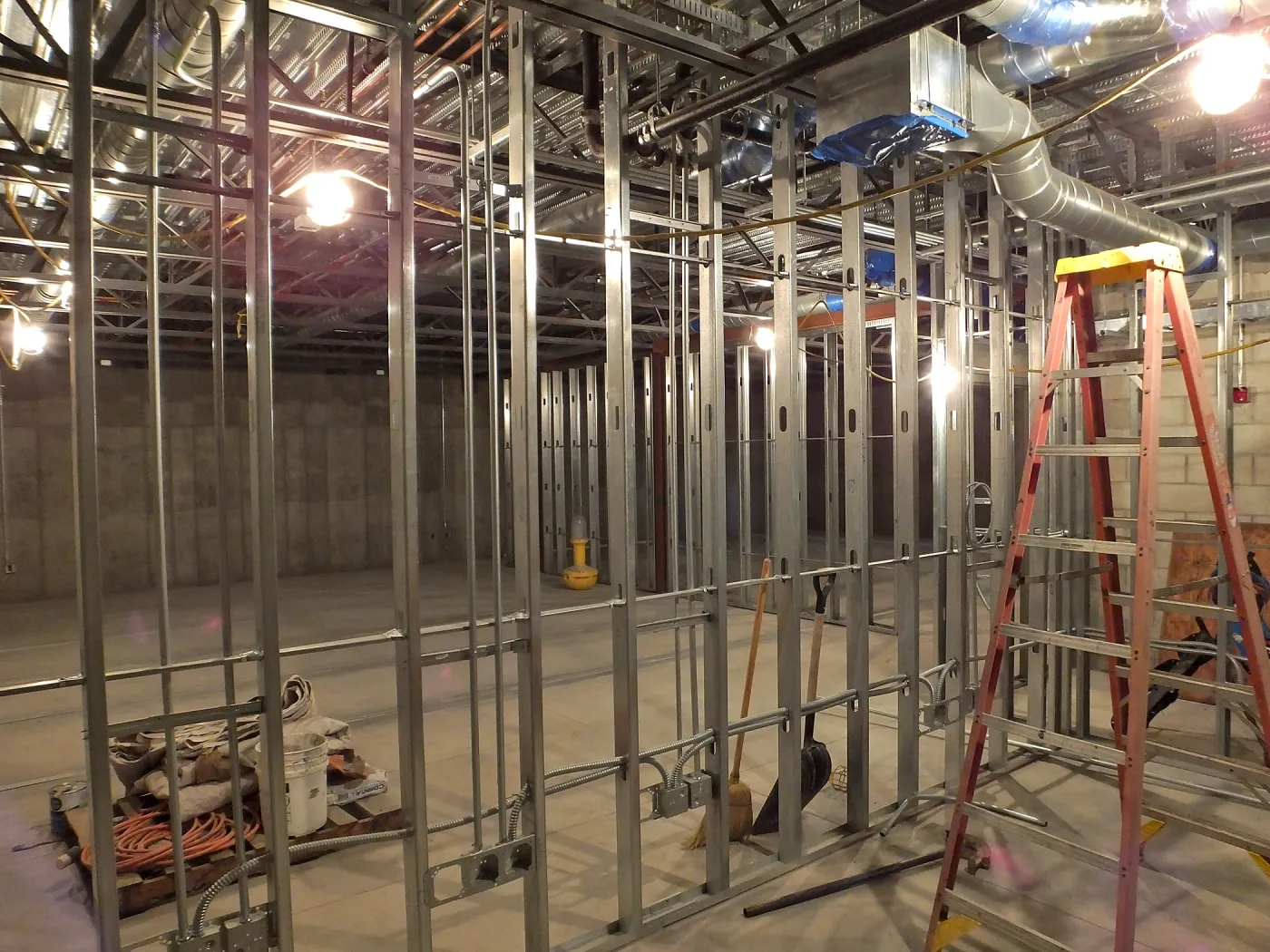 Pritzlaff Conservation Center Construction, looking northeast across Seed Bank/Herbarium area