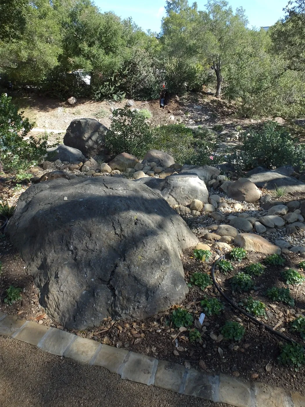 Power and data conduit being installed in the Arroyo Section