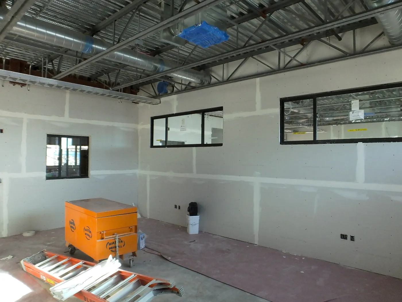 Pritzlaff Conservation Center Construction, looking southeast across wet lab area