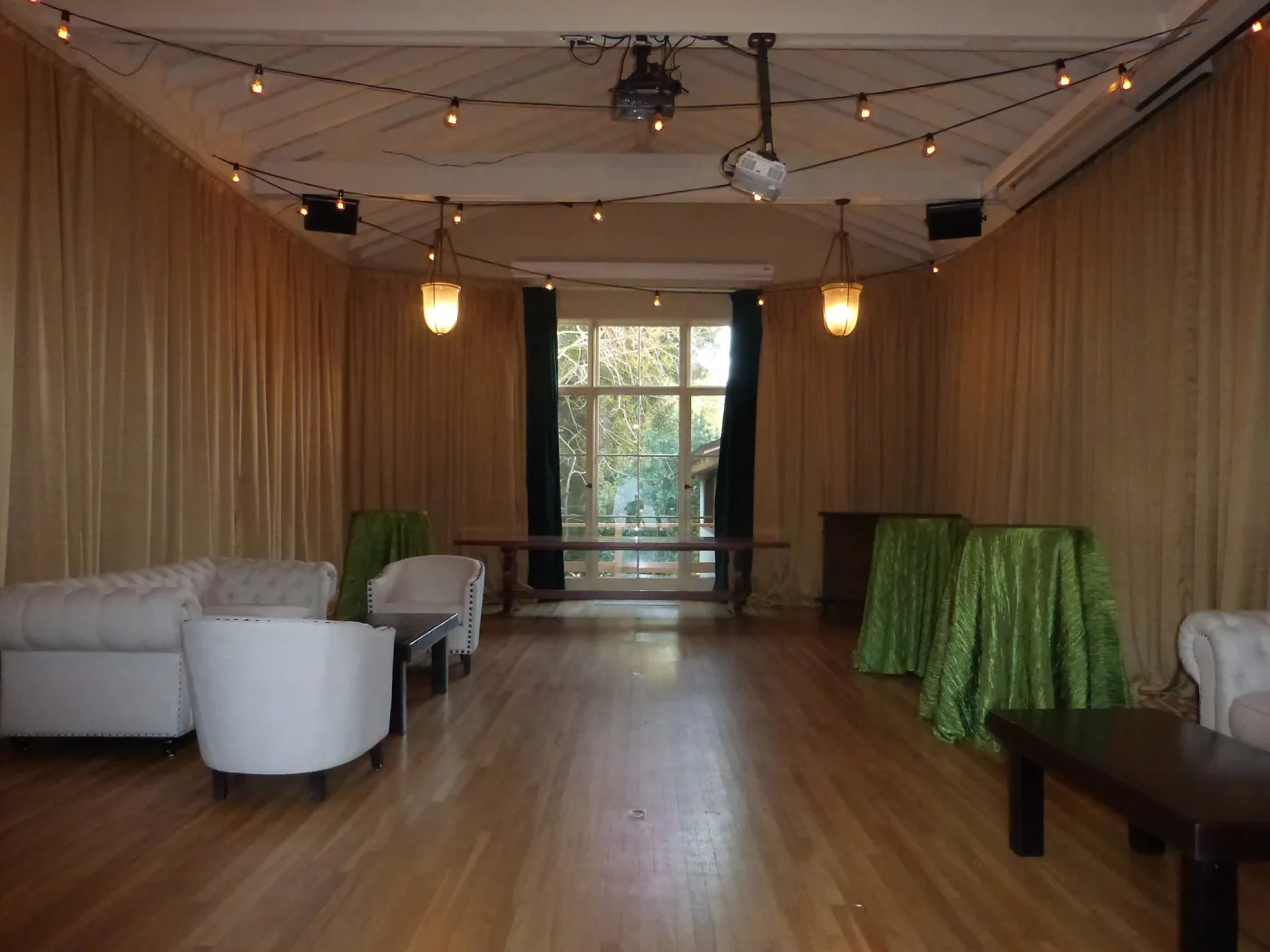 2016 Santa Barbara Beer Garden Event, VIP Lounge decor in Library
