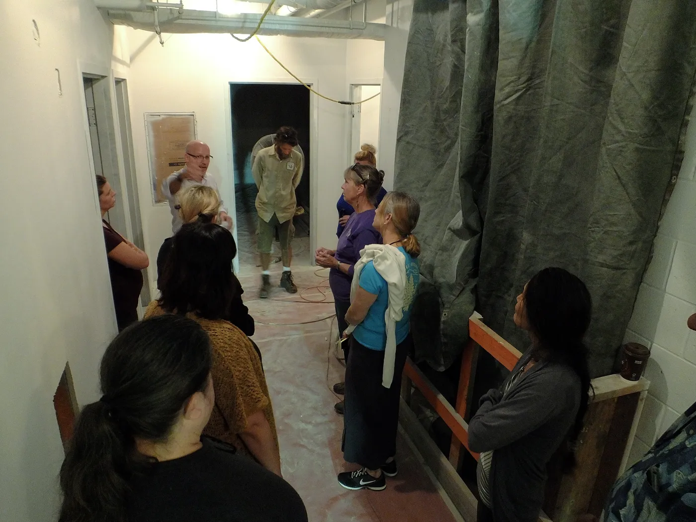 Pritzlaff Conservation Center construction, staff tour