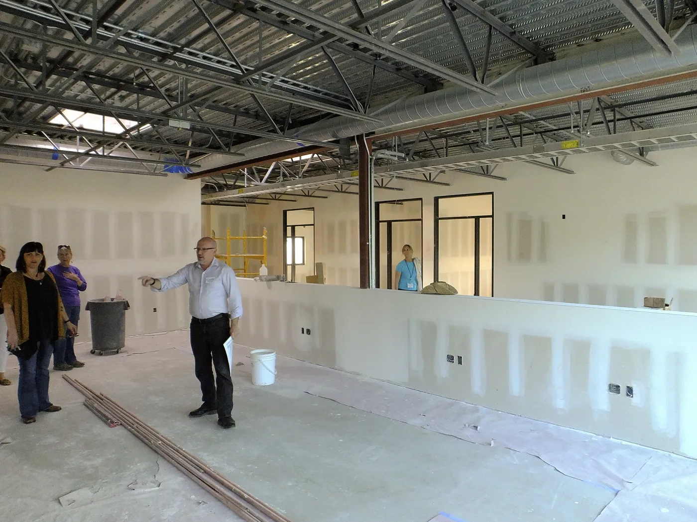 Pritzlaff Conservation Center construction, staff tour