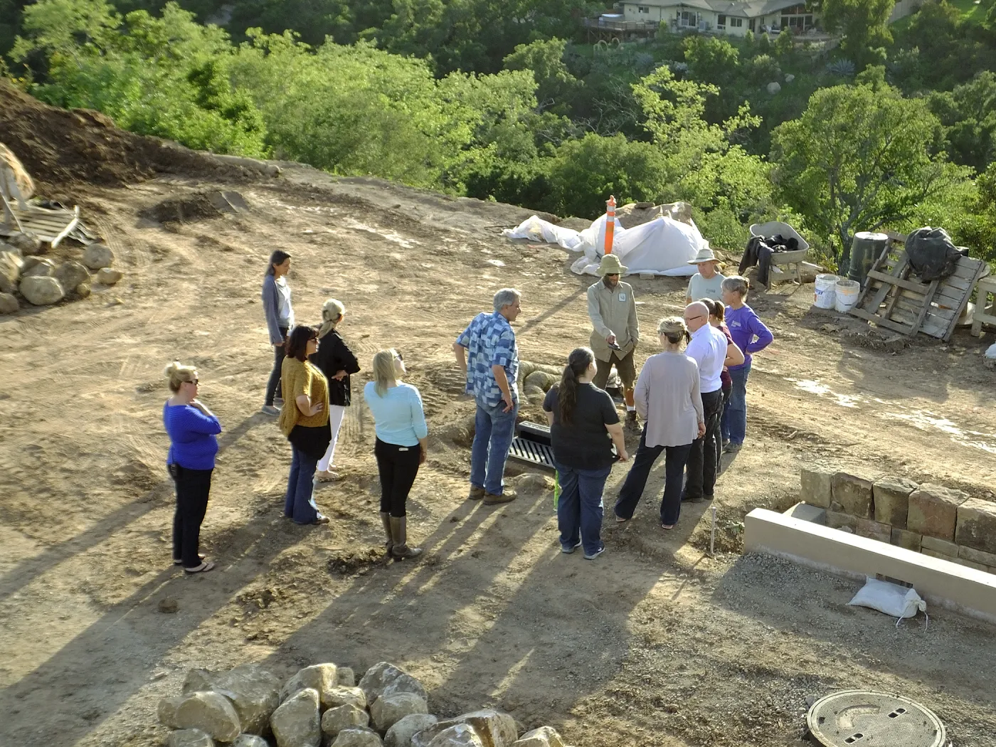 Pritzlaff Conservation Center construction, staff tour