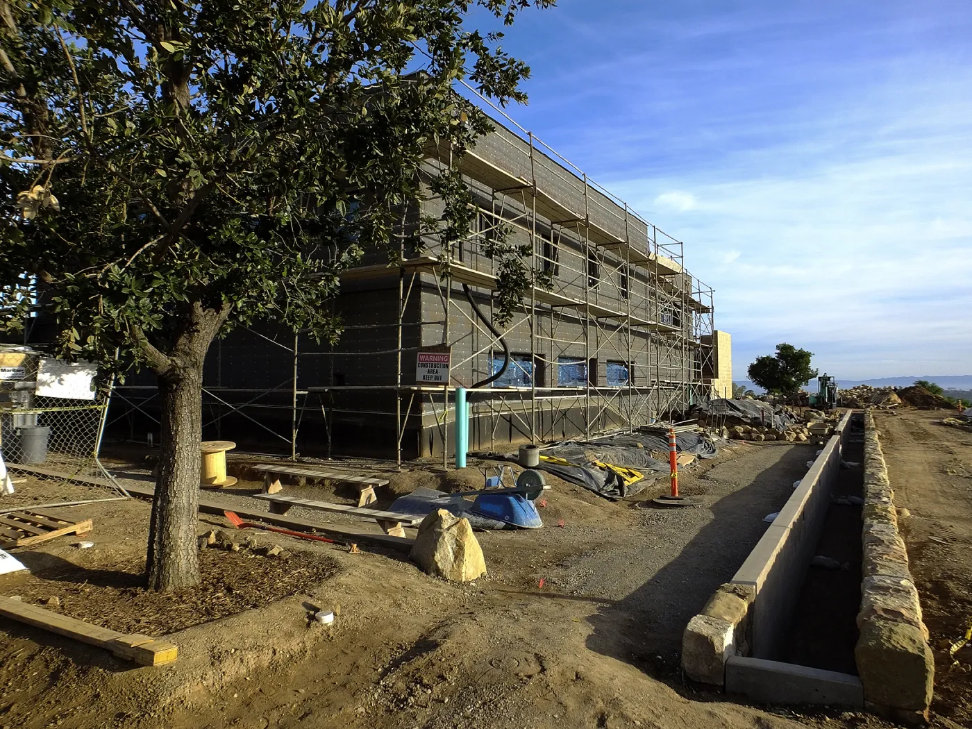 Pritzlaff Conservation Center Construction, Exterior looking southeast