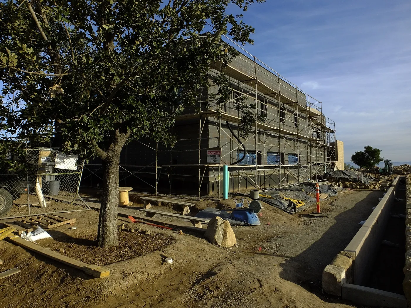 Pritzlaff Conservation Center Construction, Exterior looking southeast