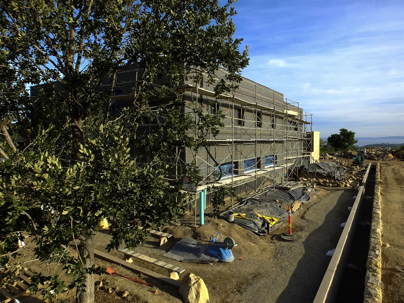 Pritzlaff Conservation Center Construction, Exterior looking southeast