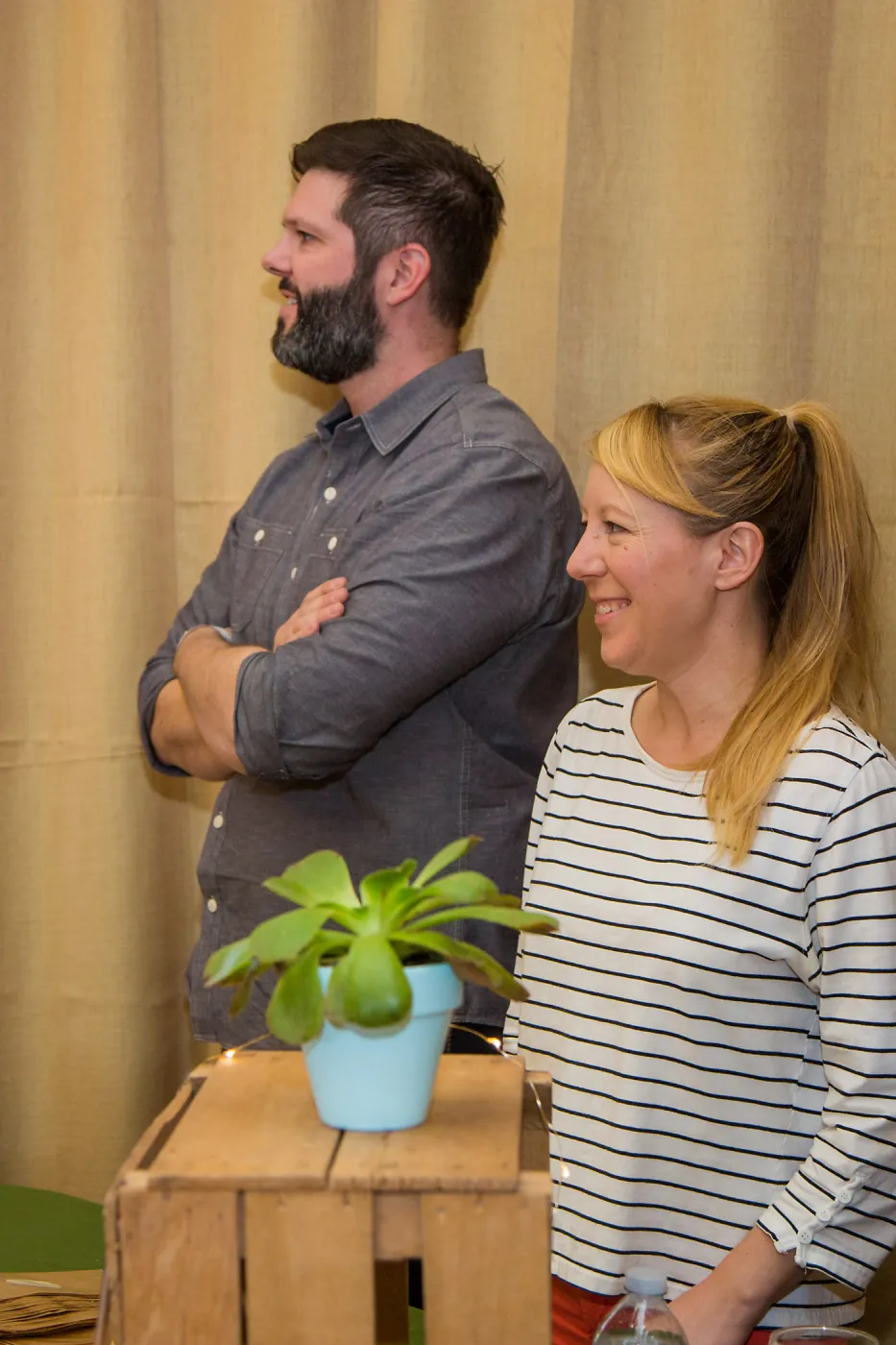 2016 Santa Barbara Beer Garden Event, VIP lounge, Pretzel Guild, Larissa and Nick
