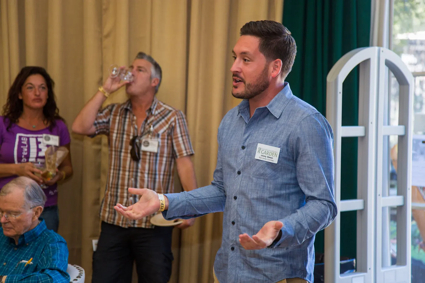 2016 Santa Barbara Beer Garden Event, Jeremy Bassan Co-chair for the Beer Garden, Welcome Address, VIP lounge