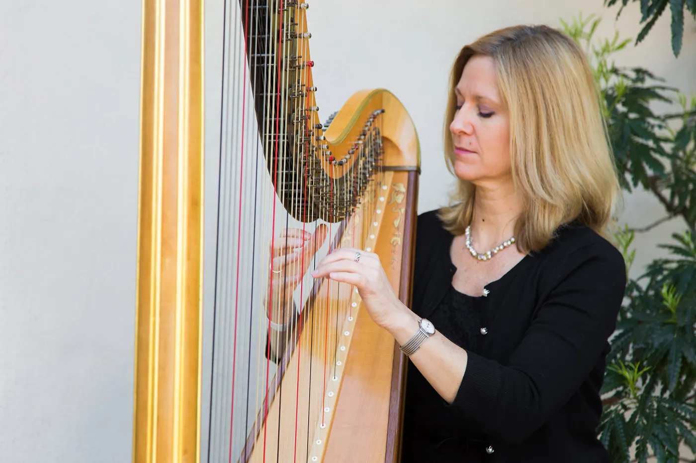 2016 Santa Barbara Beer Garden Event, Laurie Rasmussen, VIP Lounge Harpist