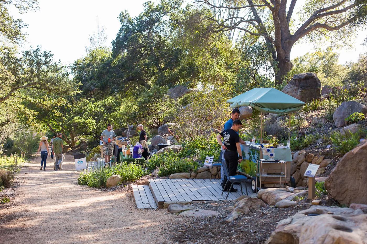 2016 Santa Barbara Beer Garden Event, Education Table in the Arroyo