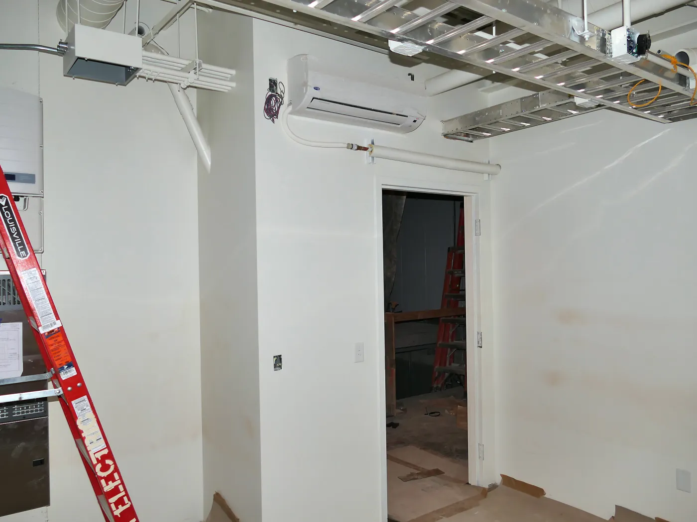 Pritzlaff Conservation Center Construction, looking northeast across IT closet