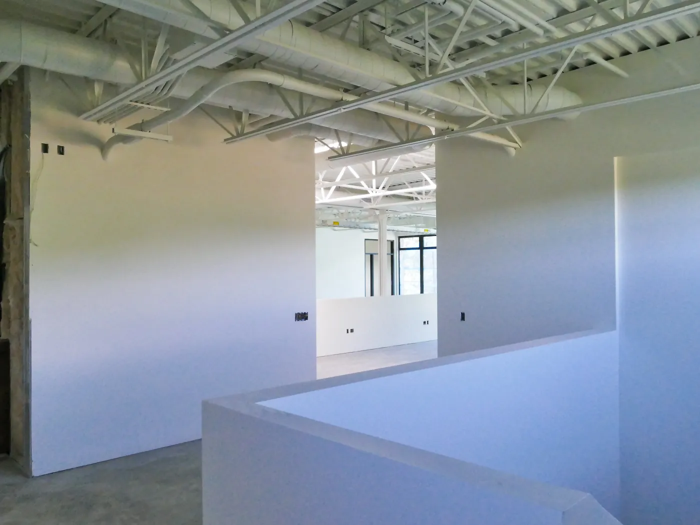 Pritzlaff Conservation Center Construction, looking northwest across Administrative office area