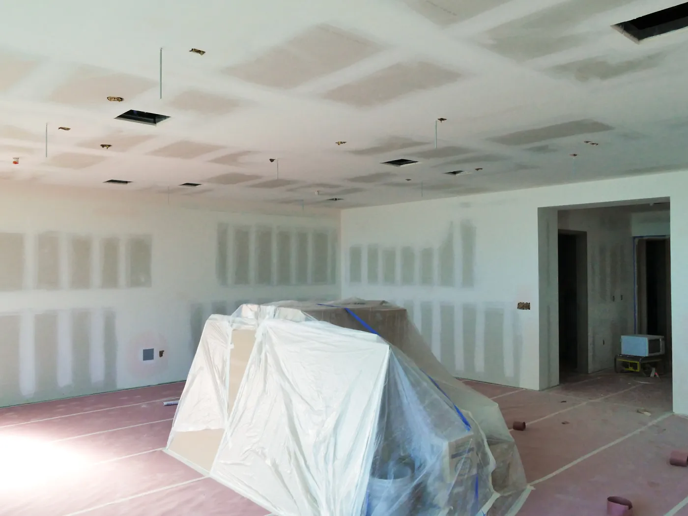 Pritzlaff Conservation Center Construction, Exhibit Room, looking northwest