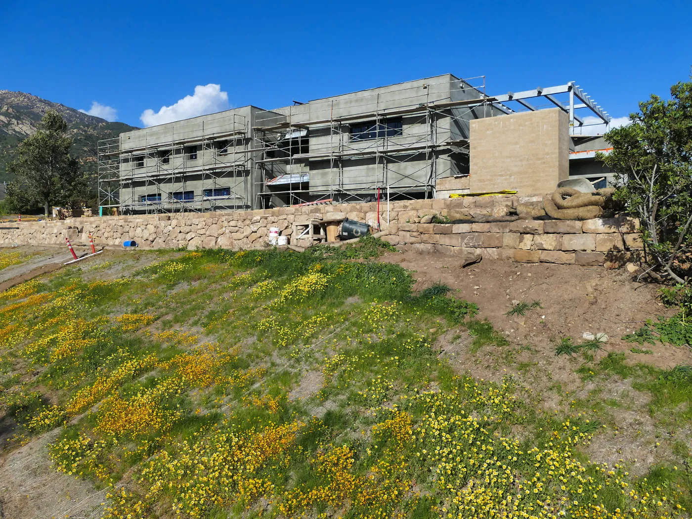 Pritzlaff Conservation Center Construction, Exterior looking northeast