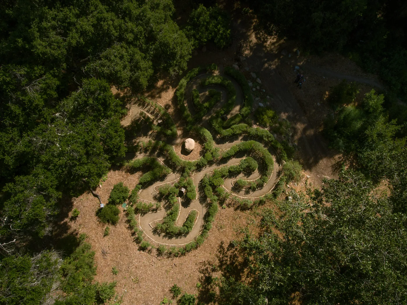 Aerial view of Centennial Maze