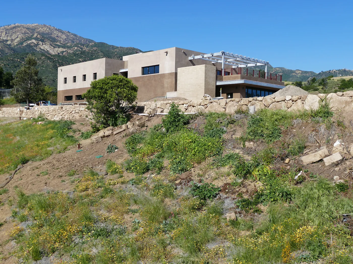 Pritzlaff Conservation Center Construction, Exterior looking northeast