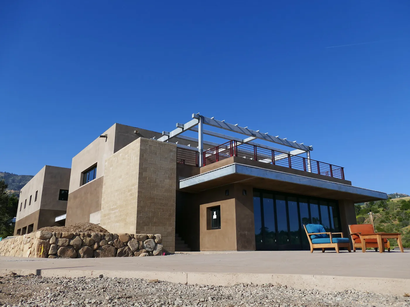 Pritzlaff Conservation Center Construction, Exterior looking northeast