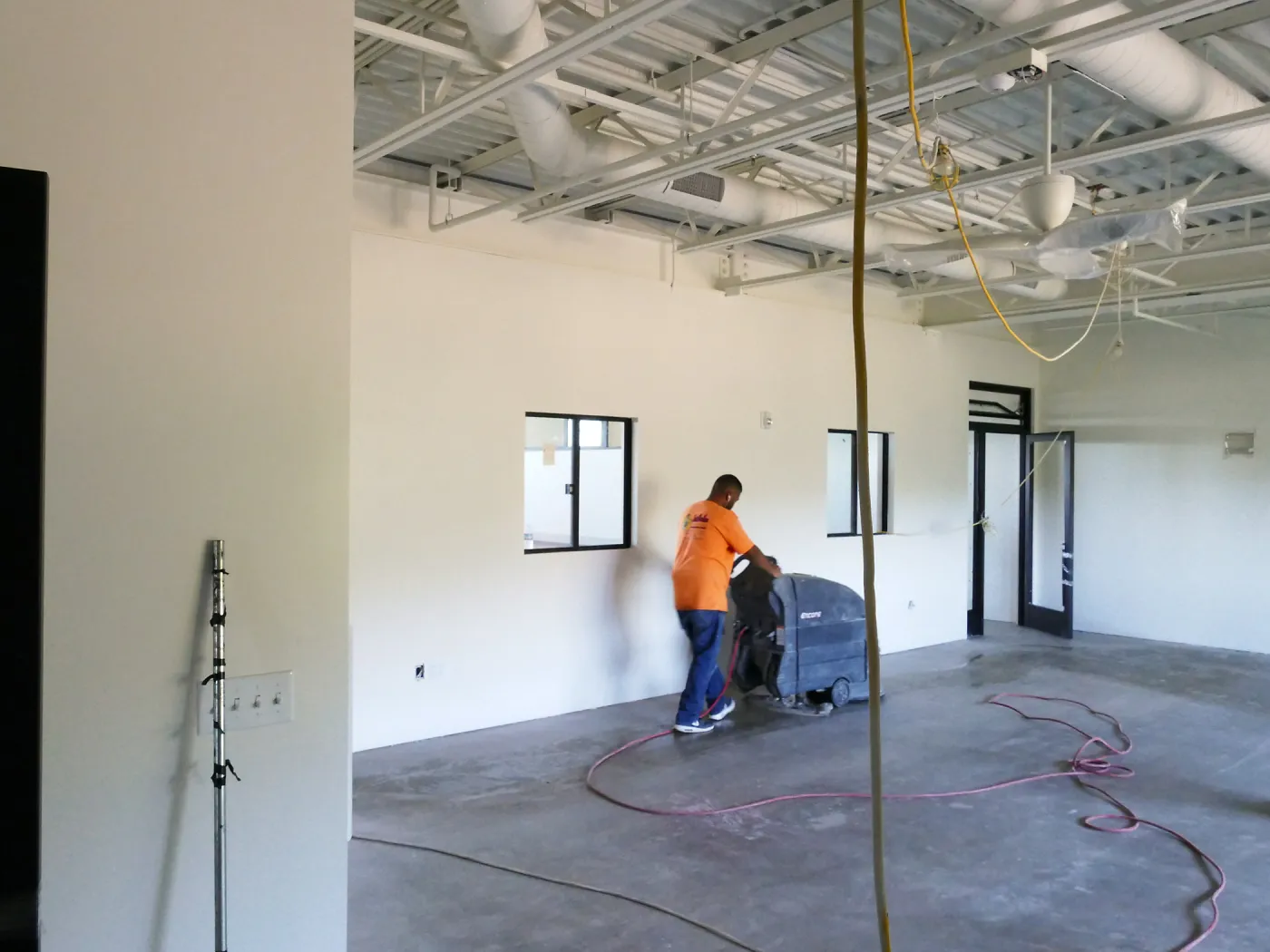 Pritzlaff Conservation Center Construction, looking northwest across Research area