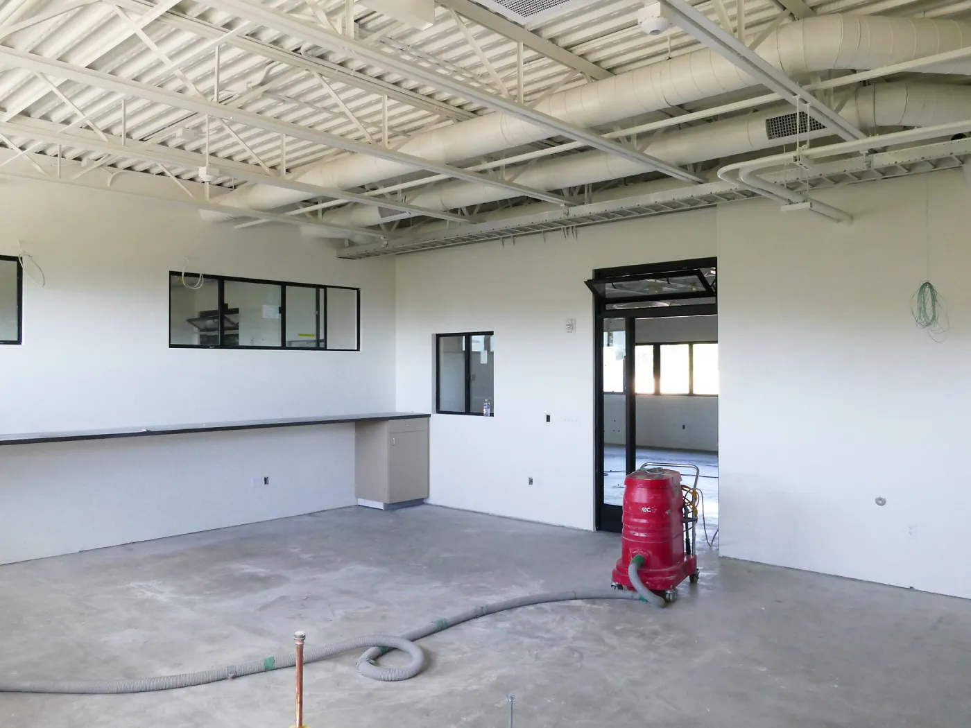 Pritzlaff Conservation Center Construction, looking southwest across Research workstation area