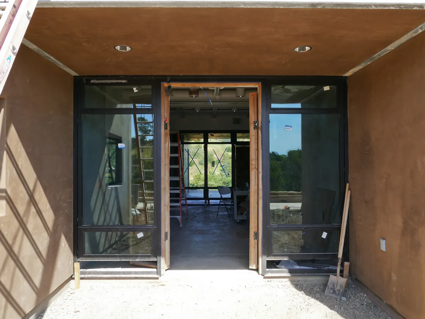 Pritzlaff Conservation Center Construction, main entrance looking east
