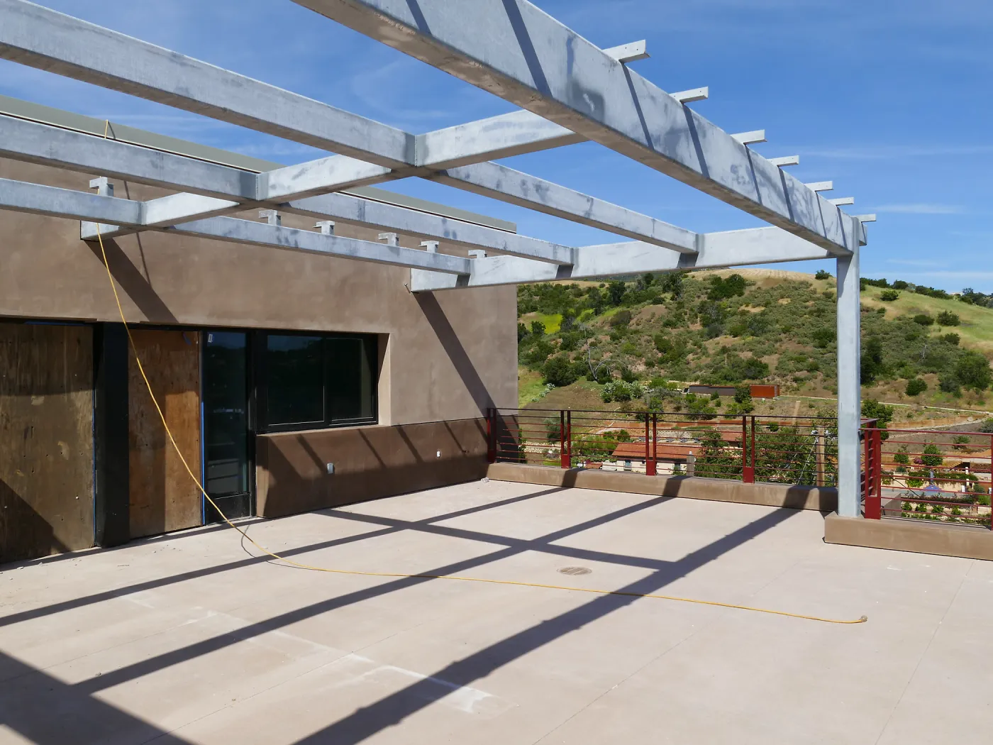 Pritzlaff Conservation Center Construction, looking northeast across deck