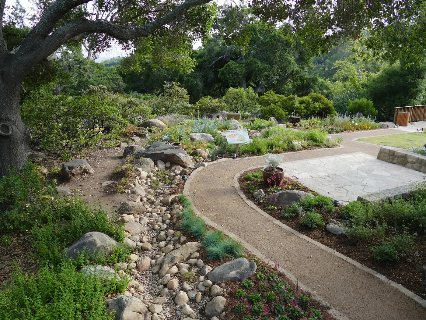 Home Demonstration Garden Renovation, view 34, southeast portion of display from east of Cottage