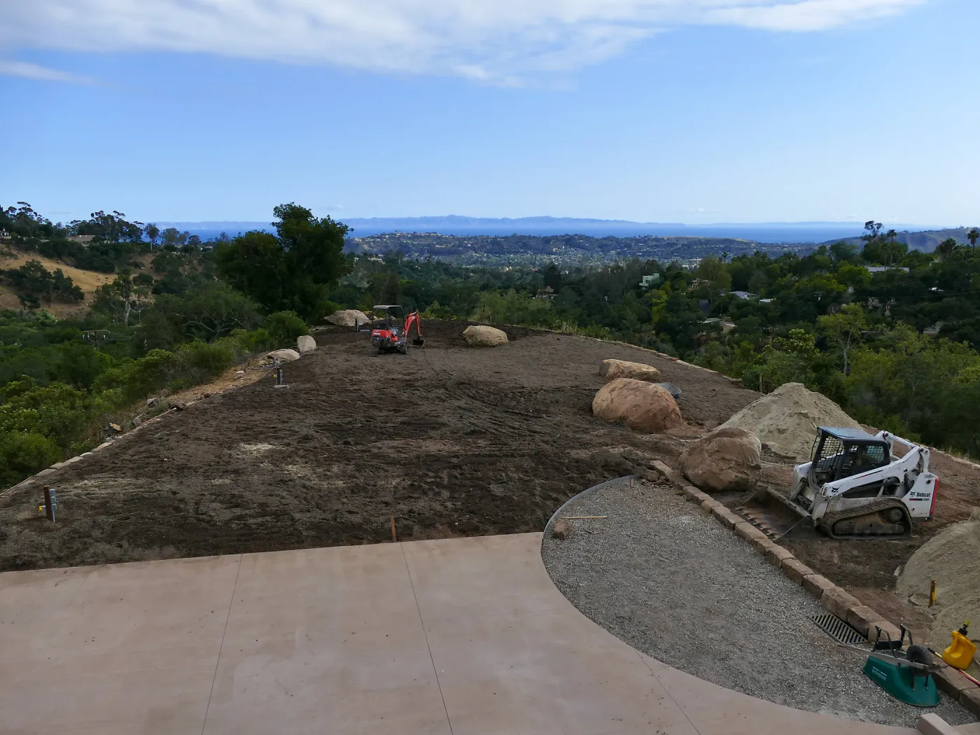 Island View Garden Installation, view looking southwest from Pritzlaff Conservation Center Deck