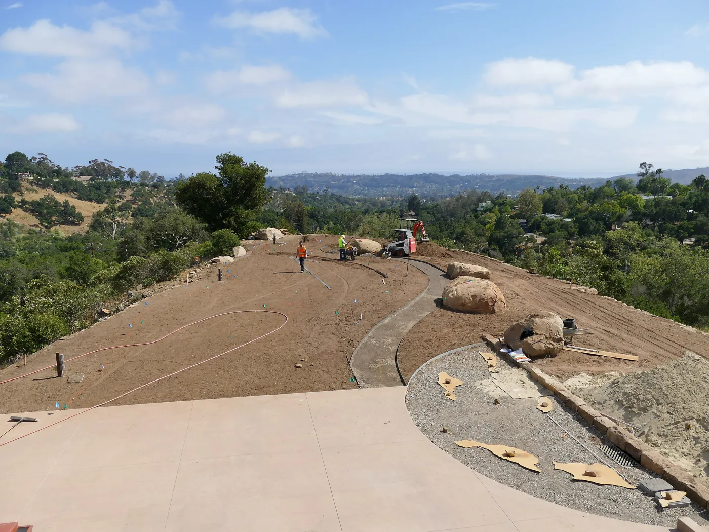 Island View Garden Installation, view looking southwest from Pritzlaff Conservation Center Deck