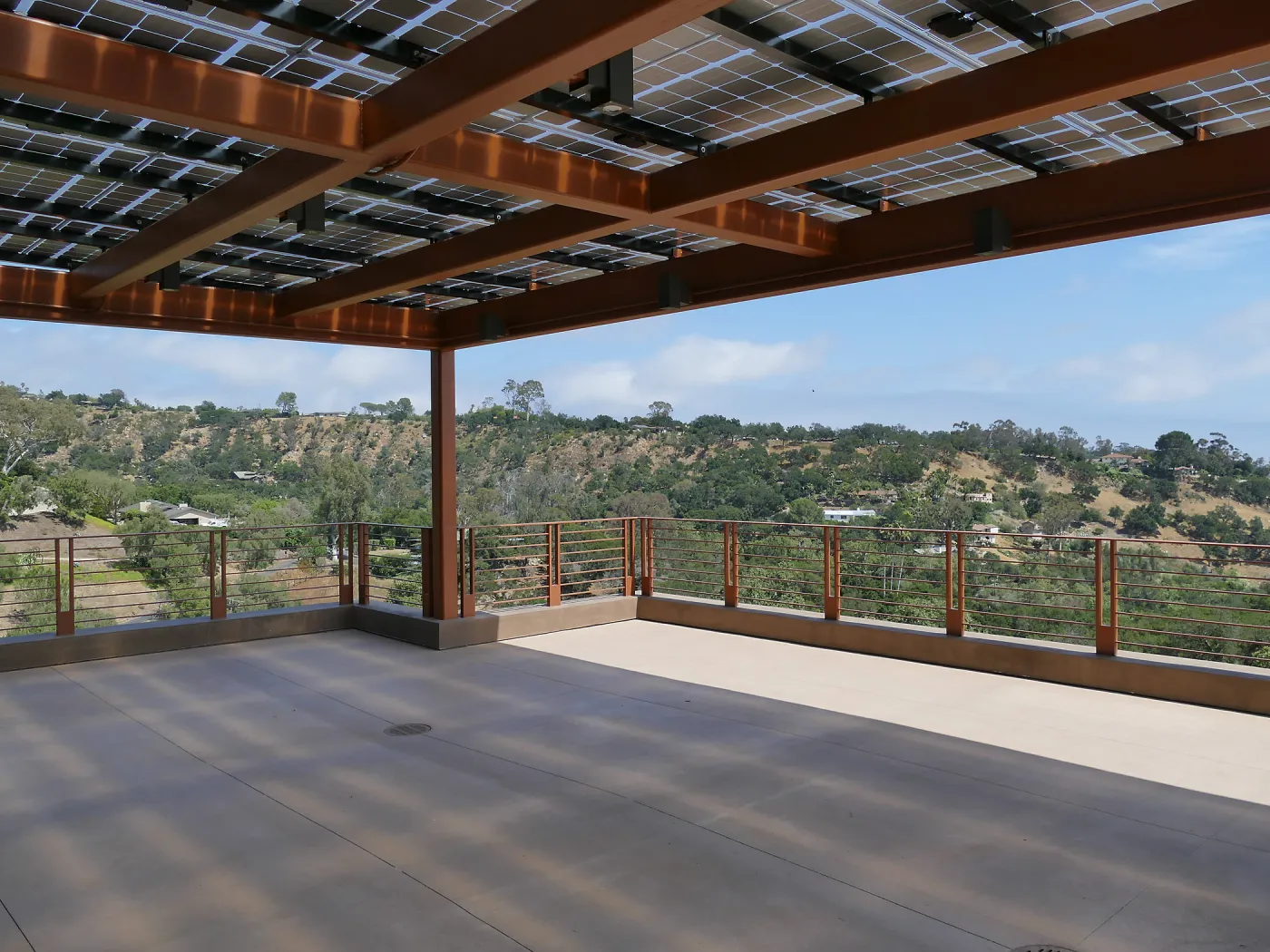 Pritzlaff Conservation Center Construction, looking southeast across deck
