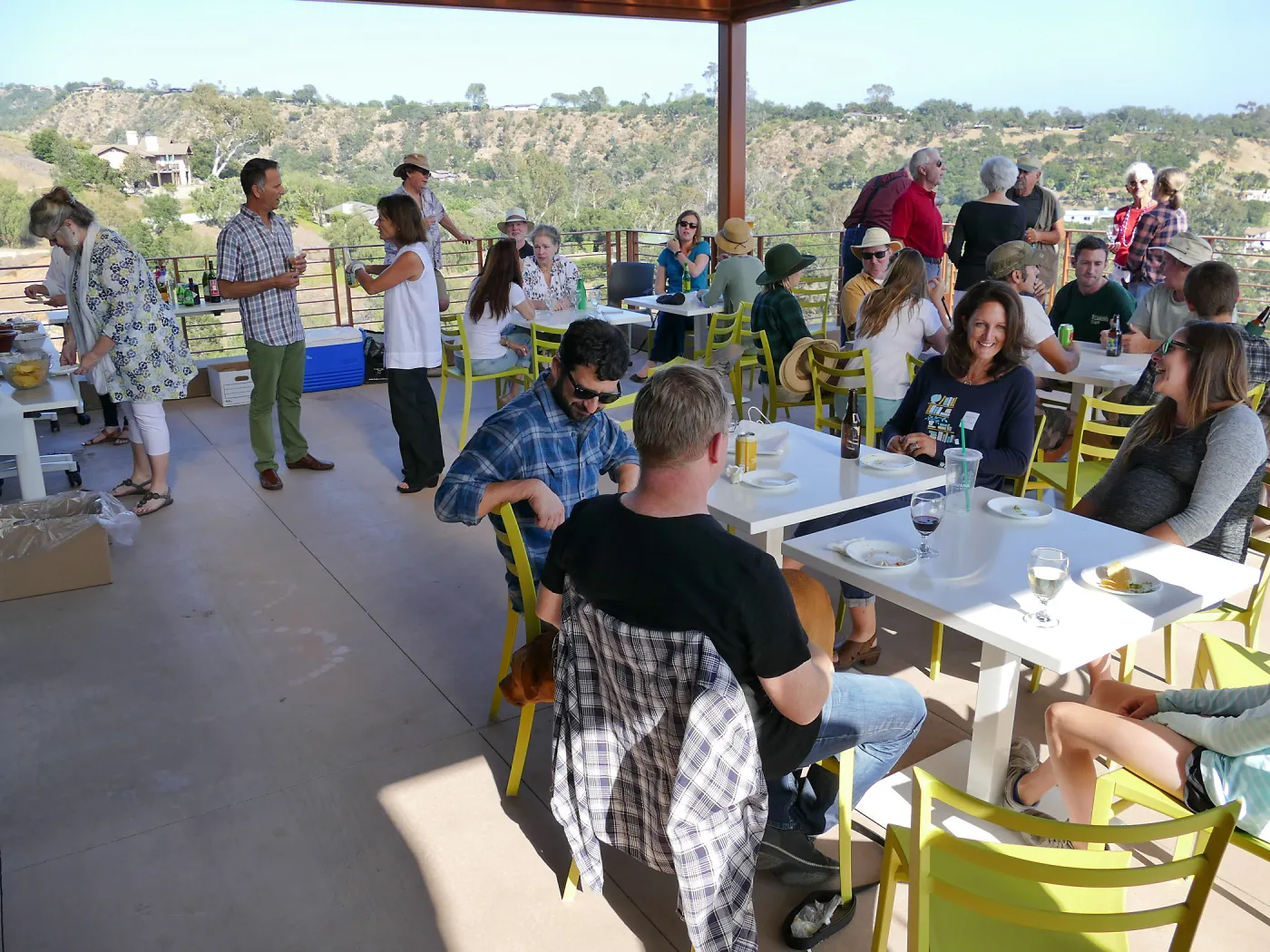 First SBBG staff social on new PCC deck