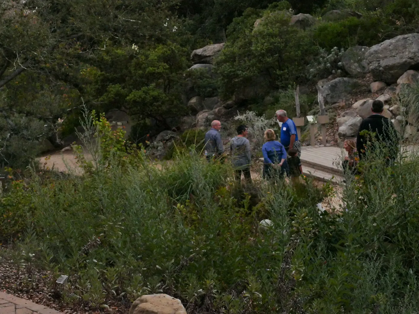 Member Appreciation Month, Full Moon Hike, hikers in Arroyo Section
