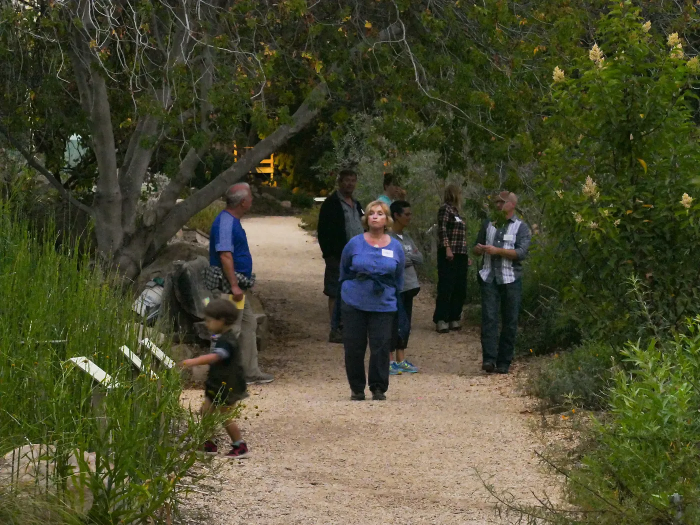 Member Appreciation Month, Full Moon Hike, hikers in Arroyo Section