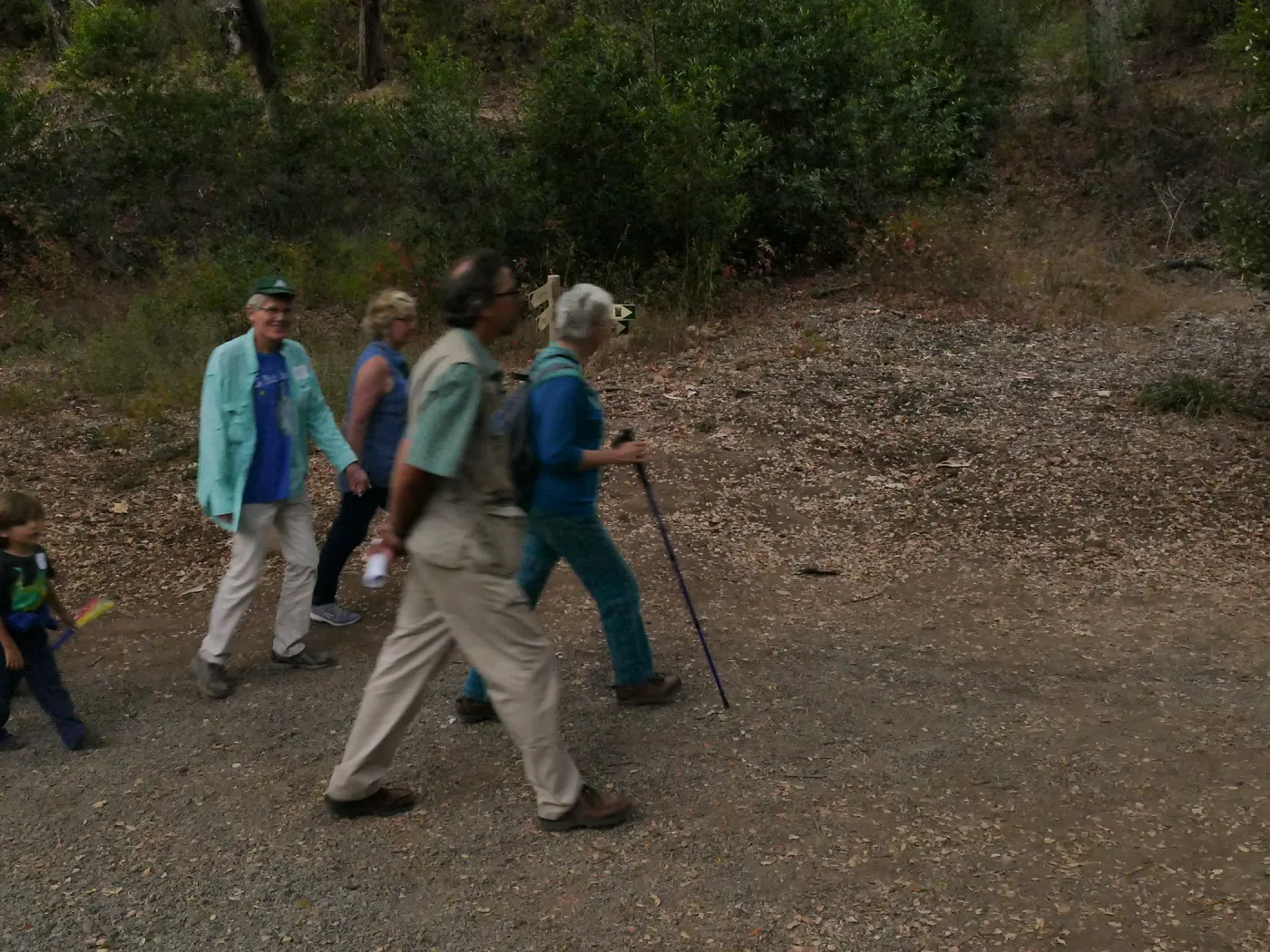 Member Appreciation Month, Full Moon Hike, hikers in Canyon