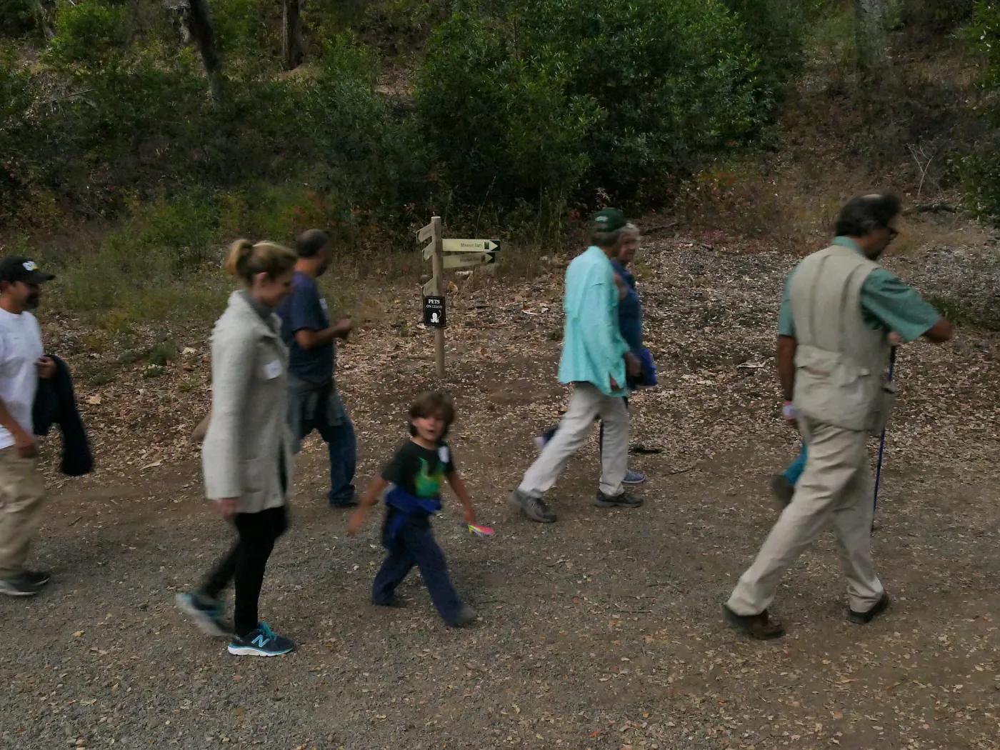 Member Appreciation Month, Full Moon Hike, hikers in Canyon