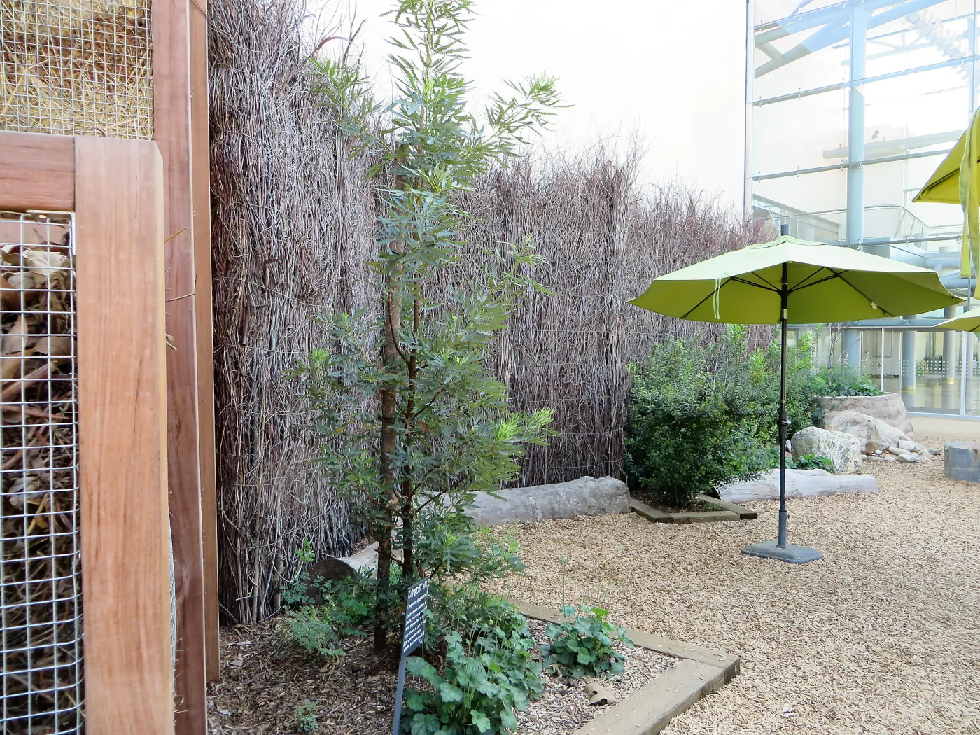 Natural History Museum of Los Angeles, Nature Gardens, Compost Wall
