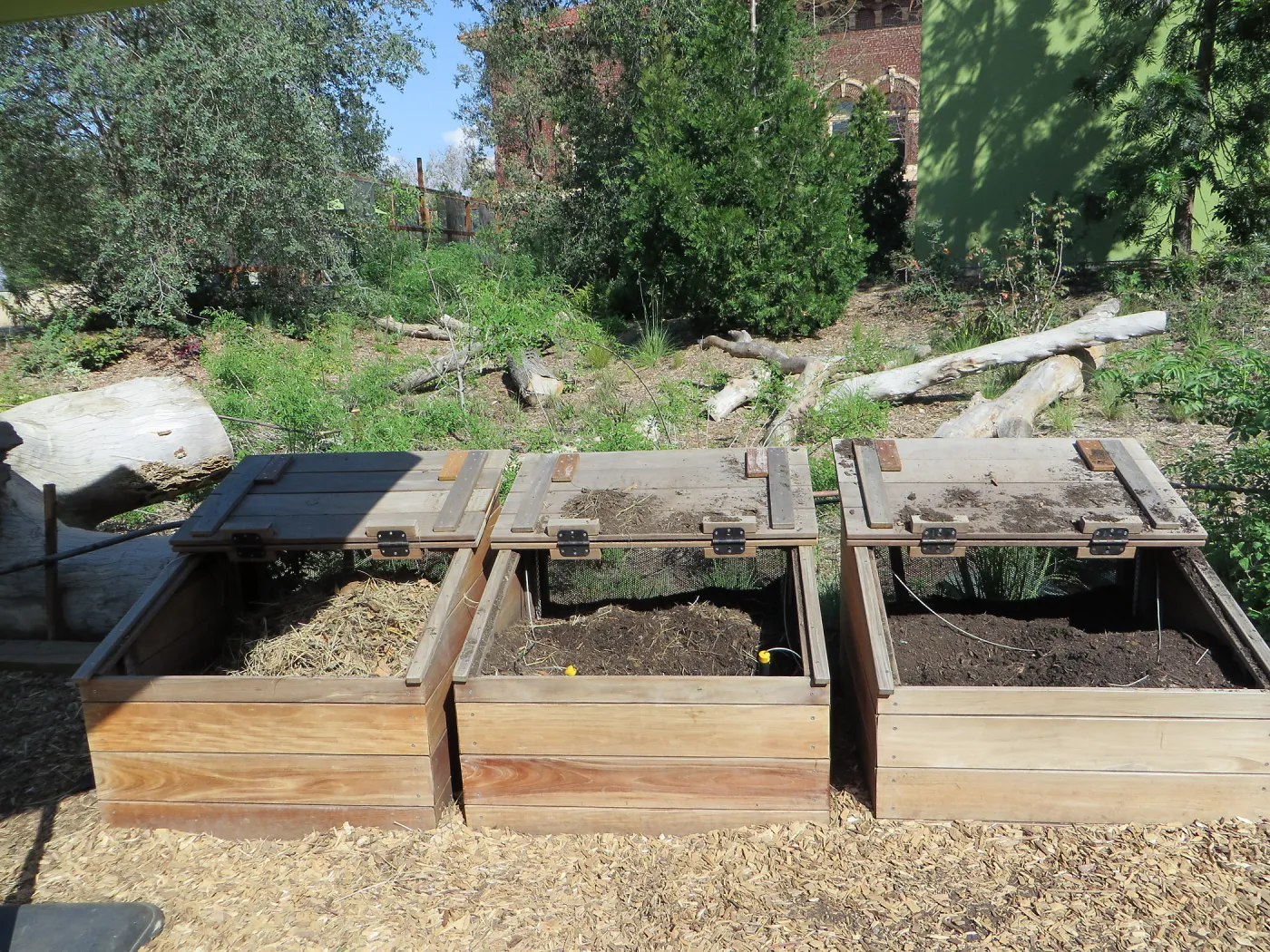 Natural History Museum of Los Angeles, Nature Gardens, Compost bins