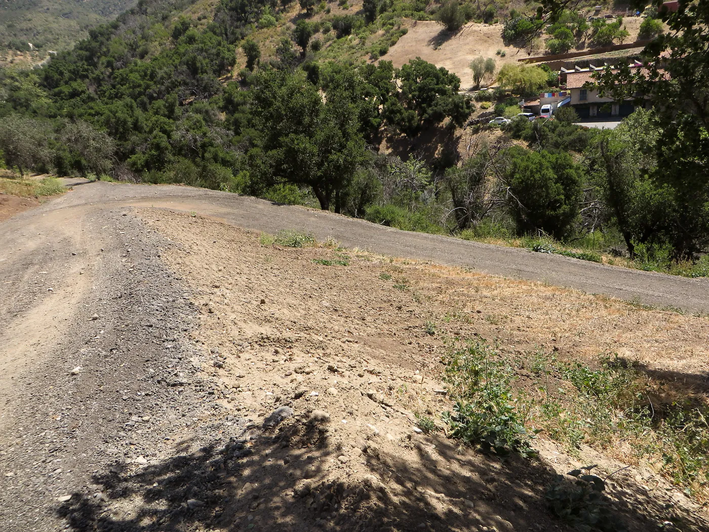 Recycled Asphalt on East slope cartpath