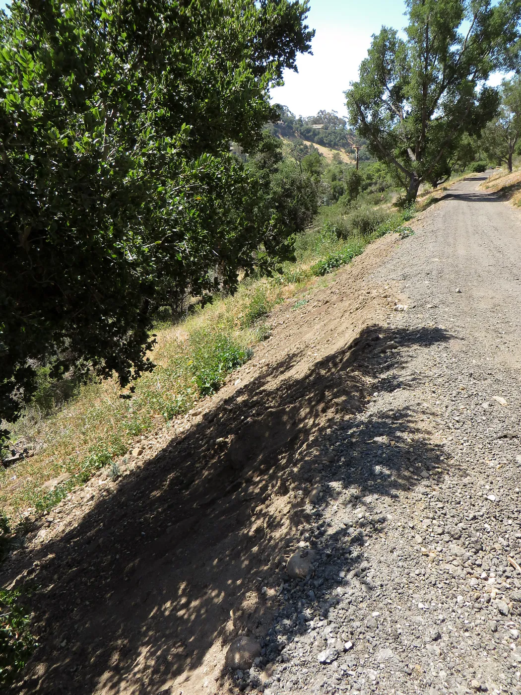 Recycled Asphalt on East slope cartpath