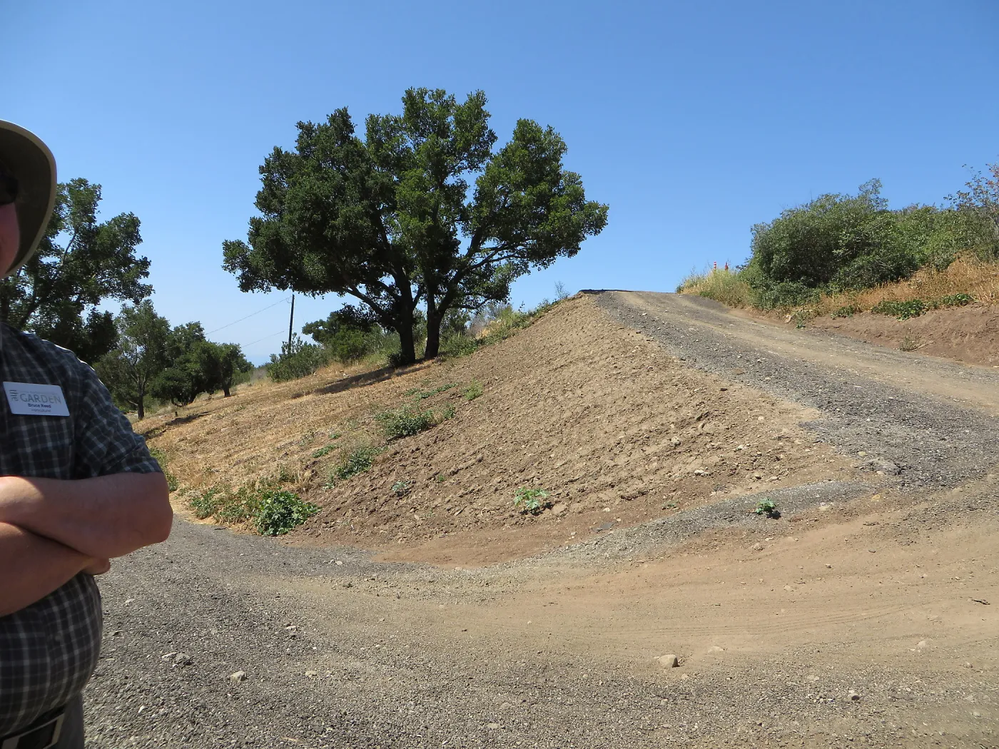 Recycled Asphalt on East slope cartpath