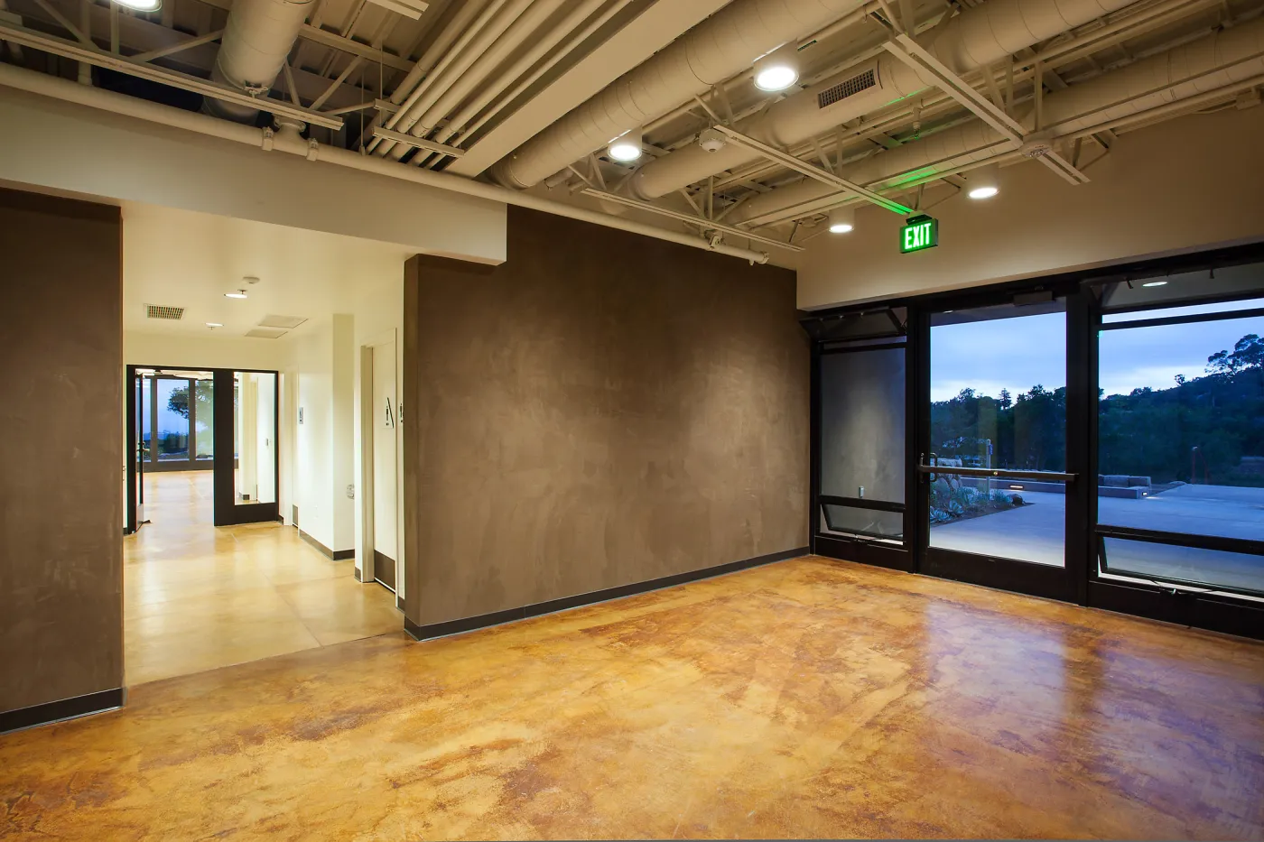 Pritzlaff Conservation Center interior, lobby looking west