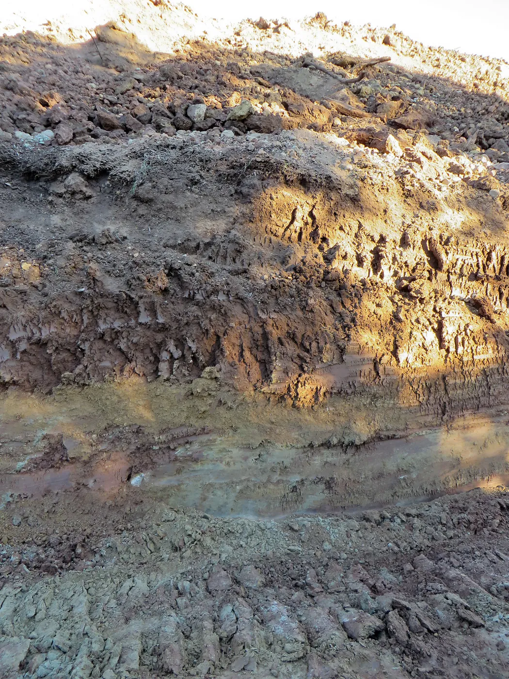 PCC construction soil profile