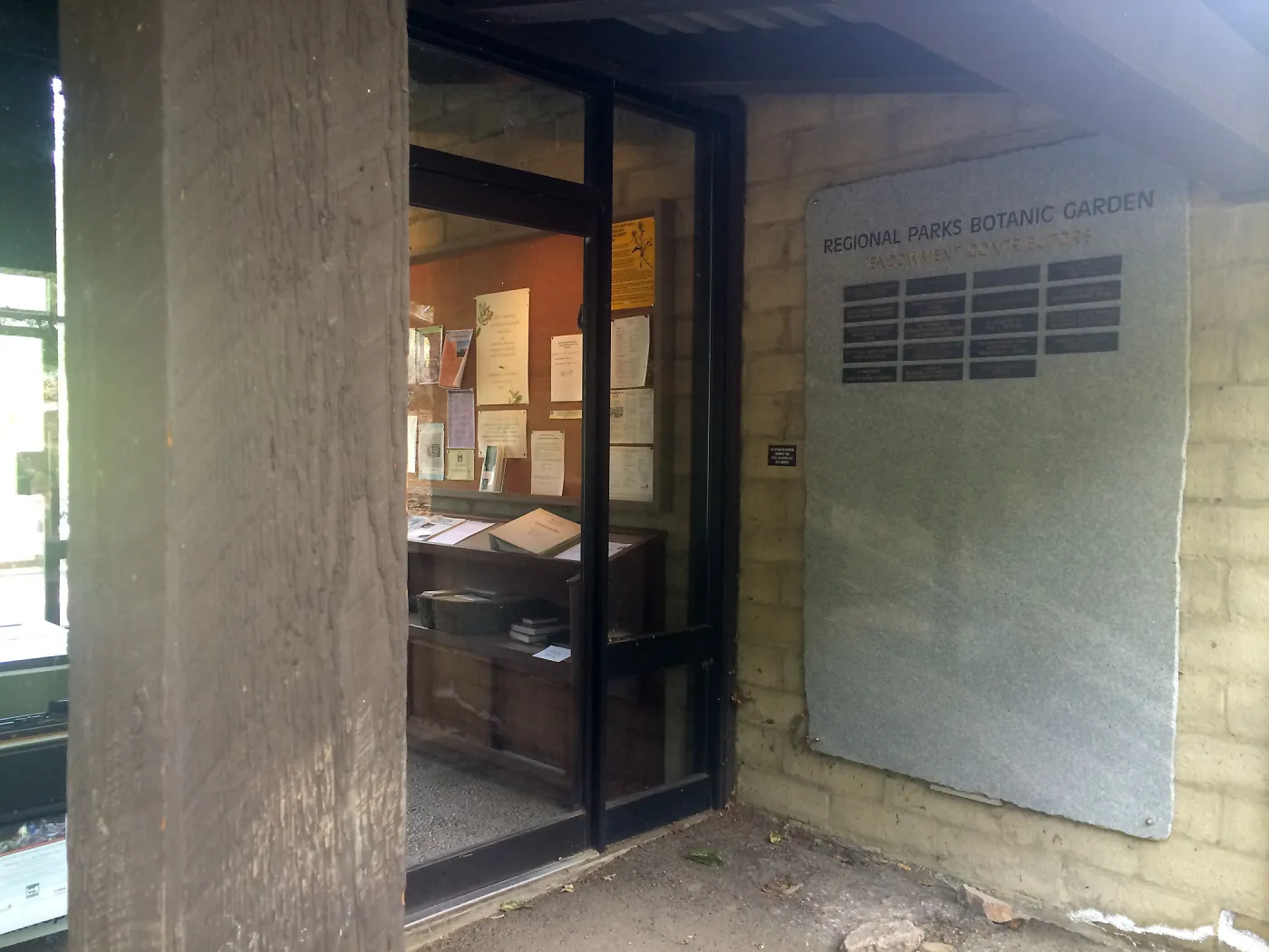 Tilden Regional Parks Botanic Garden, donor sign