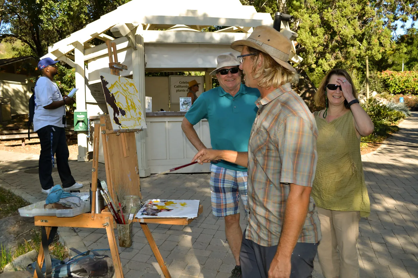 2016 Fall Native Plant Sale Preview Party, plein air artist Chris Potter