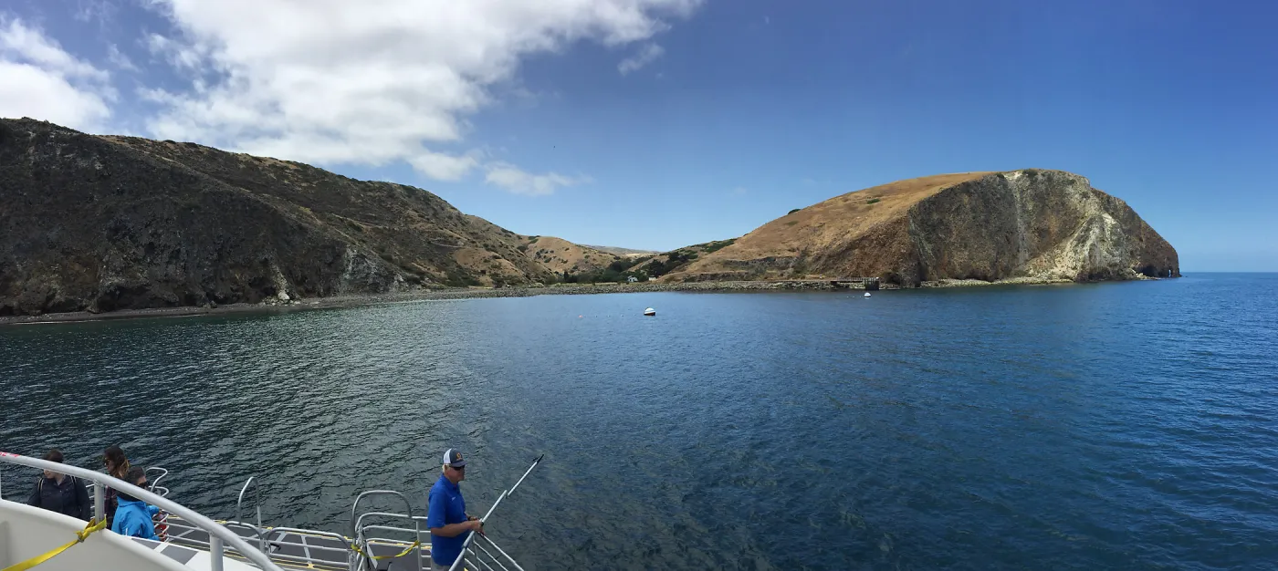 Santa Cruz Island Trip, from the boat